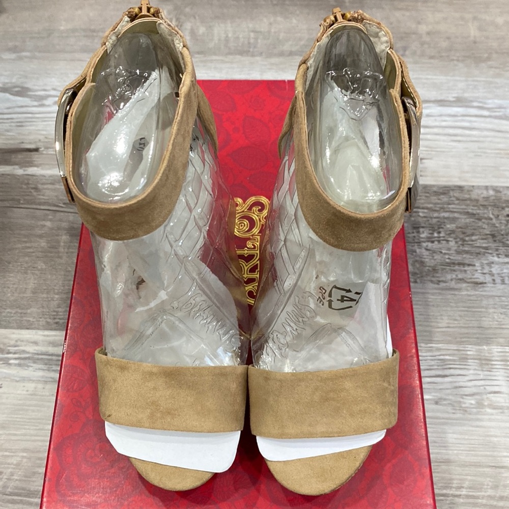 ❤️‍🔥Carlos Santana Benita Ankle Strap Wedge Sandals